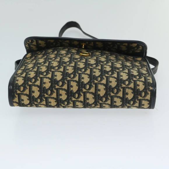 Christian Dior Trotter Canvas Shoulder Bag Navy Auth 69408 - Picture 5 of 16